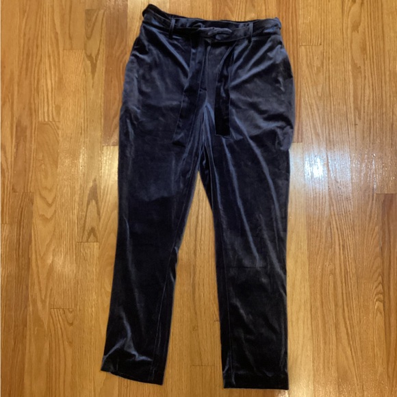 Jules & Leopold Pants - Blue velvet stretch trousers